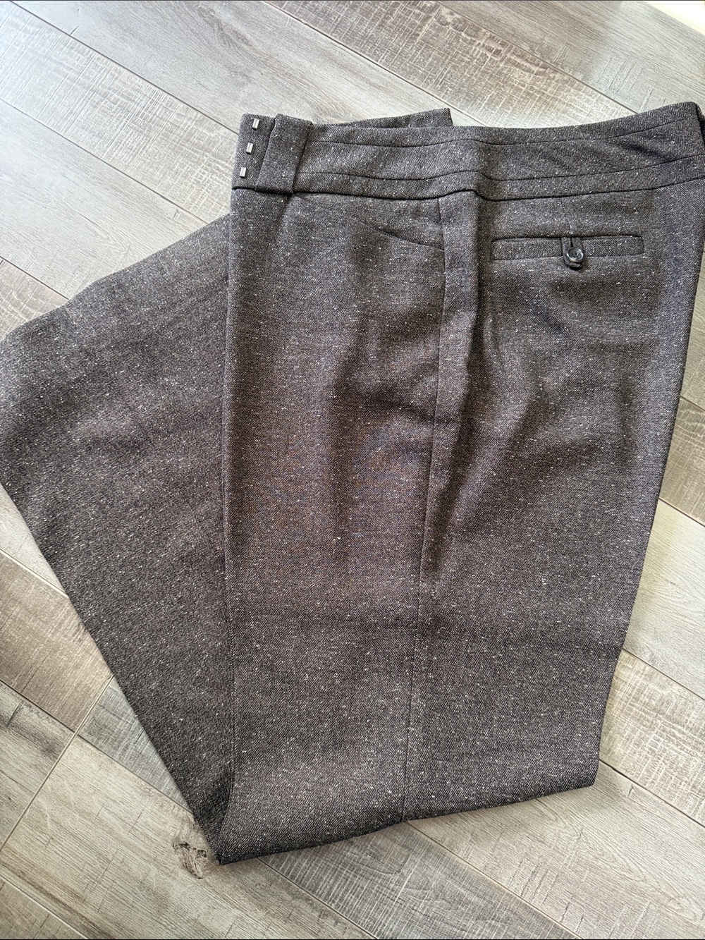 The Limited Dark Brown Speckled Trousers
